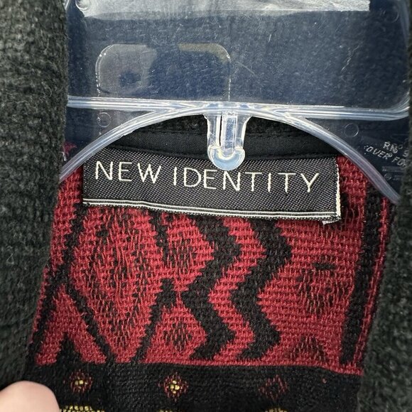 vintage SOUTHWESTERN AZTEC jacket blazer cotton western silver buckle colorful L - Picture 8 of 9